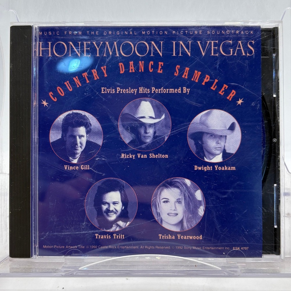 Honeymoon In Vegas Country Dance Sampler Promo CD 1992 Elvis Presley Hits ESK